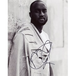 VIRGIL ABLOH SIGNED AUTOGRAPH 8x8 CANVAS LOUIS VUITTON OFF-WHITE - VERY  RARE JSA