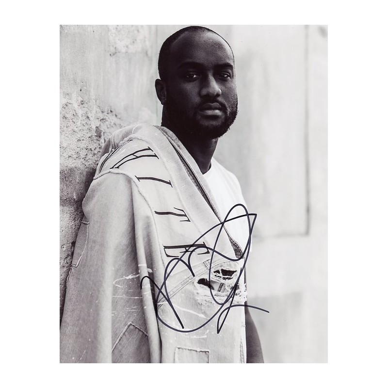 VIRGIL ABLOH SIGNED AUTOGRAPH SALVATORE FERRAGAMO WALLPAPER SEPT 2020 JSA  COA