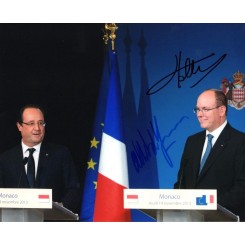 DE MONACO Albert + HOLLANDE...