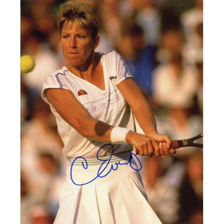 Carte De Sport Signée Chris Evert - 1987 Fax Pax - Autographe Authentifié BAS - État Near Mint