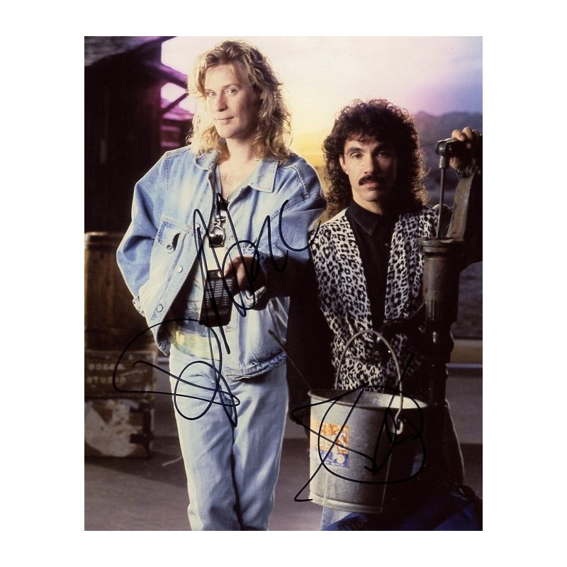 Lot - Hall And Oates Signed Photo/ Pick