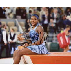 autographe de Coco GAUFF, signed autographed picture of Coco Gauff