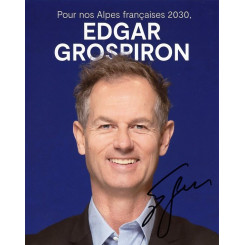 autographe de Edgar GROSPIRON, signed autographed picture of Edgar Grospiron