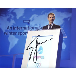 autographe de Edgar GROSPIRON, signed autographed picture of Edgar Grospiron