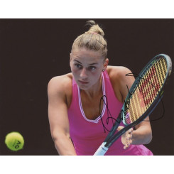 autographe de Marta KOSTYUK, signed autographed picture of Marta Kostyuk