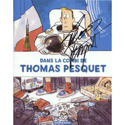 autographe de Thomas PESQUET, signed autographed picture of Thomas Pesquet