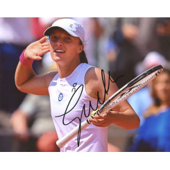 autographe de Iga SWIATEK, signed autographed picture of Iga Swiatek