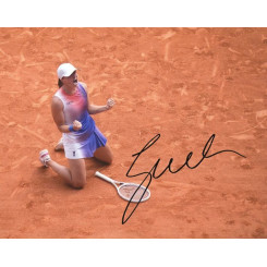 autographe de Iga SWIATEK, signed autographed picture of Iga Swiatek
