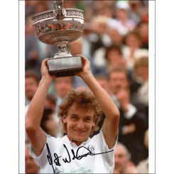 autographe de Mats WILANDER, signed autographed picture of Mats Wilander
