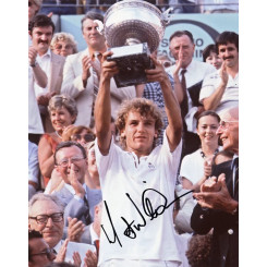 autographe de Mats WILANDER, signed autographed picture of Mats Wilander