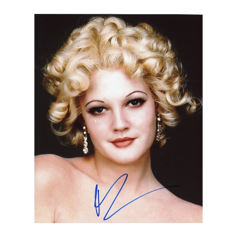 DREW BARRYMORE 8x10 Photo Hand Signed Autograph COA Beautiful Blonde  Photograph