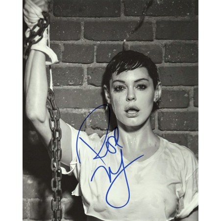 Photo Dédicacée Signée Rose McGowan - Death Proof - Format 8x10 - Certifiée JSA