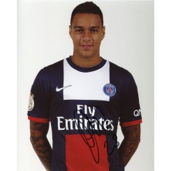 PSG's Gregory van der Wiel sports a tattoo in his neck as he