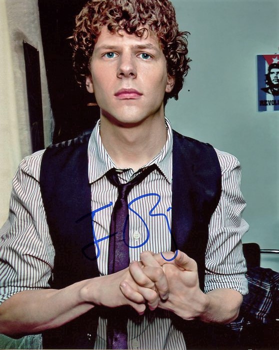 Autographe EISENBERG Jesse , Vente Photo Dédicacée EISENBERG Jesse